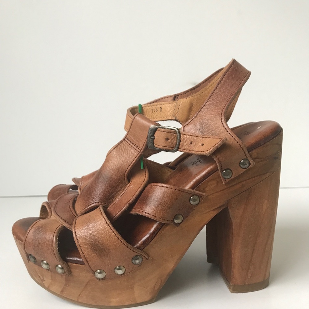 Bed Stu Melissa Brown Leather Sandals